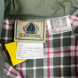 Northwest Territory Women's Size L Green Solid Rain Coat