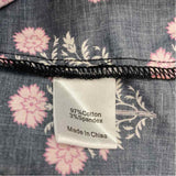 Tuckernuck Size M Women's Black-Multi Floral Pullover Blouse