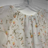 White House Black Market Size 0-XS Women's White-Multicolor Floral Blouse