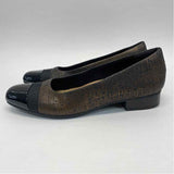 Clarks Artisan Size 10 Women's Black-Bronze Color Block Flats Shoes