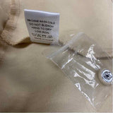 Pomander Place Size M Women's Tan Solid Button Up Shirt