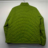 Lands' End Women's Size L Lime Solid Puffer Jacket