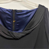 Elie Tahari Size 12-L Women's Black Solid Sheath Dress