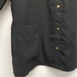 Chico's Women's Size 4-2x Black Solid Button Up Jacket