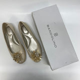 Bandolino Size 6 Women's Beige Shimmer Flats Shoes