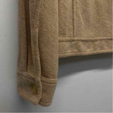 Velvet by Graham Spencer Women's Size Xl Tan Solid Button Up Jacket