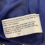 Tulle Size Xl Women's Blue-Multi Pattern Short Sleeve Dress