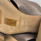 Vince Size 7 Women's Copper Pebbled Slide Sandals