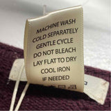 Max Studio Size M-L Women's Burgundy Solid Sweater Dress