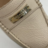 Coach Size 10 Women's Cream Pebbled Slip On Shoes
