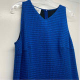 Akris Punto Size 14-L Women's Blue Pattern Sheath Dress