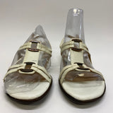 Sofft Size 8 Women's White Solid Wedge Sandals