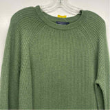 Vineyard Vines Size L Women's Green Solid Pullover Sweater