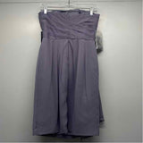 White By Vera Wang Size 6-S Women's Periwinkle Solid Strapless Dress