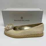 Bandolino Size 6 Women's Beige Shimmer Flats Shoes