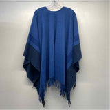 Neiman Marcus Size One size Women's Blue Stripe Open Front Poncho-Cape