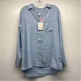 Sigrid Olsen Size S Women's Light Blue Button Up Shirt