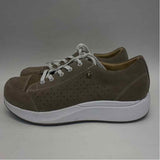 Xelero Size 39-8.5 Women's Taupe Cut Out Lace Up Sneakers