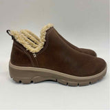 Skechers Size 7.5 Women's Brown Solid Ankle Booties