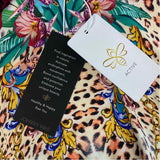 Johnny Was Size L Women's Black-Multi Botanical Tank Top Sleeveless Top