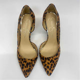Jessica Simpson Size 8 Women's Brown Animal Print Pump Shoes