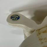 Made in Italy Vintage Cream Alabaster Samurai Sculpture by Arnoldo Giannelli