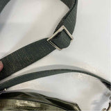 Brontibay Paris Green Fabric Solid Crossbody Handbag