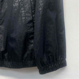 Nike Size M Women's Black Textured Windbreaker Activewear Top