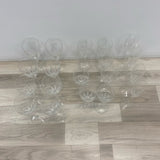 Lenox Firelight Platinum Champagne Flute Clear Cut Glassware - Set of 4