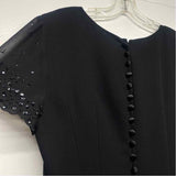 Donna Morgan Size 10-M Women's Black Solid Shift Dress