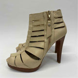 Stuart Weitzman Size 7 Women's Tan Solid High Heel Shoes