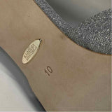 Badgley Mischka Size 10 Women's Silver Shimmer High Heel Shoes