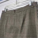 Banana Republic Size 10 Women's Green-Tan Pattern Above Knee Skirt