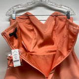 White House Black Market Size 4-S Women's Peach Solid Strapless Sleeveless Top