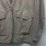 Jakett Women's Size L Tan Solid Blazer Jacket