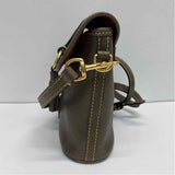 Dooney & Bourke Florentine Dottie Taupe Leather Solid Crossbody Handbag