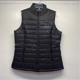 Venustas Women's Size L Black Solid Zip Up Vest
