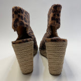 Kelsi Dagger Women's Size 6.5 Brown-Tan Animal Print Pep Toe Shoes
