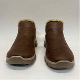 Skechers Size 7.5 Women's Brown Solid Ankle Booties