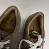 Xelero Size 39-8.5 Women's Taupe Cut Out Lace Up Sneakers