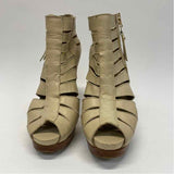 Stuart Weitzman Size 7 Women's Tan Solid High Heel Shoes