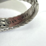 David Yurman Petite Wheaton Ring w Hampton Blue Topaz and Pave Diamonds Size 6.5