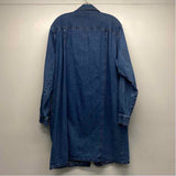 Eddie Bauer Size 2x Women's Blue Washed Shirt Dress