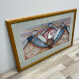 Natural Wood Framed Native American Print 5 Wise Men by Amado Maurilio Pena Jr.