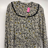 Fat Face Size XS Women's Black-Multi Pattern Fit And Flare Dress