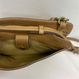 Frye Caramel Solid Leather Crossbody Handbag