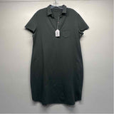 Frank & Eileen Est 1947 Size Xl Women's Green Solid T-Shirt Dress