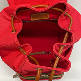 Dooney & Bourke Solid Red Canvas Backpack