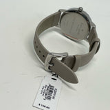 Kate Spade Solid Taupe Leather Watchband Round Watch