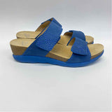 Dansko Size 39-8.5 Women's Blue Solid Strappy Sandals